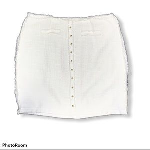 Jennifer Lopez Mini Skirt Size 16 Cream & Gold